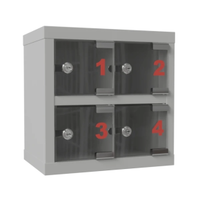 шкаф для хранения мобильных телефонов шм 4 с дверками из оргстекла