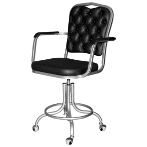 стул офисный с колесами и спинкой фото