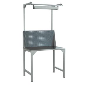 верстак 1000 с экраном и светодиодным светильником фото