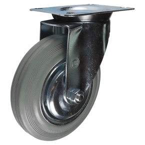 колесо аппаратное с поворотным платформенным креплением 125 мм площадка 102x84 фото