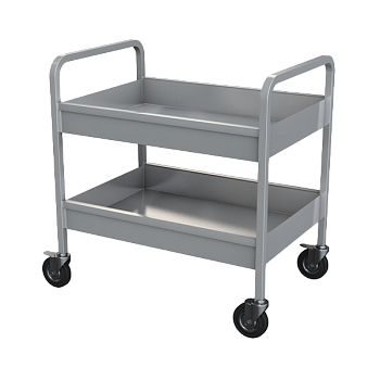 тележка для сбора посуды из нержавейки 850x800x500 фото