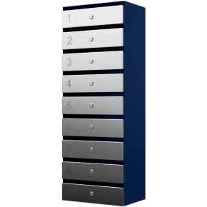 почтовый ящик 9-секционный серия ультра инокс