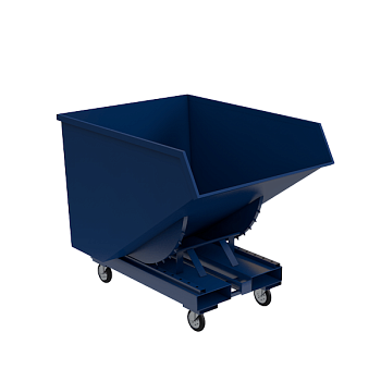 контейнер металлический на колесах 1330x1140x1445 фото