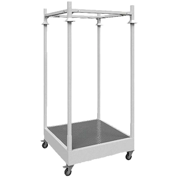 держатель для биг-бэга 1800 с поддоном на колесах фото