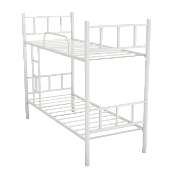 кровать двухъярусная металлическая с лестницей фото