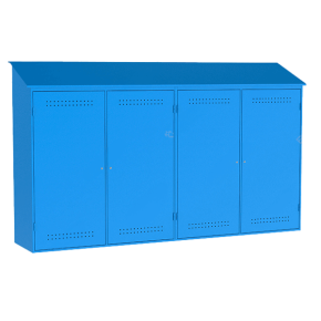 металлический шкаф для рампы о2 (2x5 баллонов) 4000x800x2400 мм фото