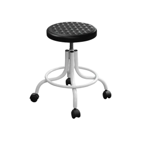 табурет винтовой т08 сиденье круглое с рисунком каркас белый