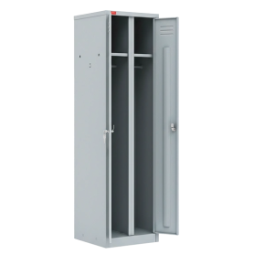 двухсекционный металлический шкаф для одежды шрм-ак/800 фото