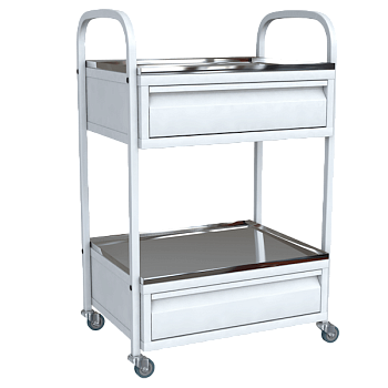 стол манипуляционный медицинский с 2 ящиками фото