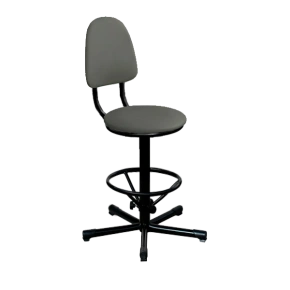 Промышленный стул серый КР03 каркас черный промышленный стул серый кр03 каркас черный фото