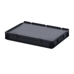 евроконтейнер esd с крышкой на шарнире 90x400x600 фото