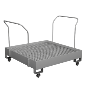 поддон для хранения 4 бочек на колесах 1230х1500х1500 пвл фото