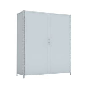 стеллаж 2500x1800x800 стенки сплошные, двери сплошные, 5 ярусов фото