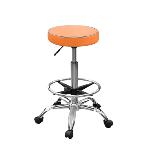 табурет с мягким сиденьем т11-в оранжевый фото