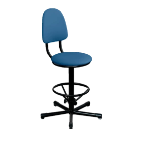 Промышленный стул синий КР03 каркас черный промышленный стул синий кр03 каркас черный фото