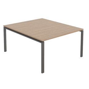 стол для переговоров 160x144 вяз натуральный/антрацит фото