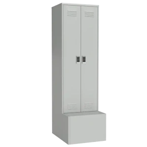 шкаф для раздевалок с дополнительным ящиком с электронным замком фото