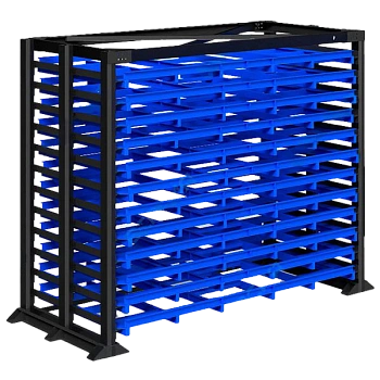 стеллаж с модульными кассетами 3100x3700x1700 фото