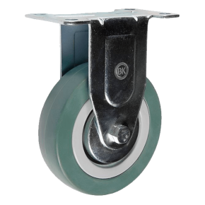 колесо аппаратное с неповоротным креплением 100 мм фото