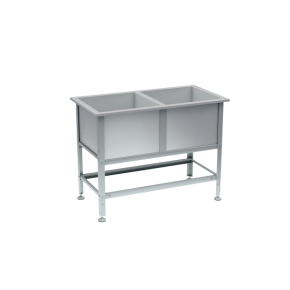 ванна моечная 2 раковины 870x1210x630 фото