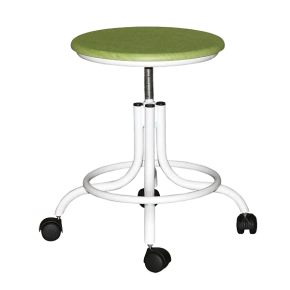 табурет мдф винтовой светло-зеленый т01-1 каркас белый фото