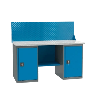 верстак 1600 с двумя тумбами вт2-1.6 фото