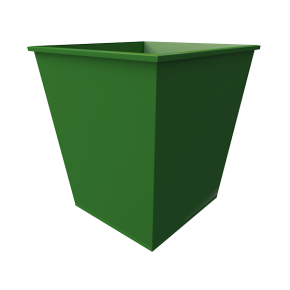 металлический мусорный контейнер на 660 литров фото