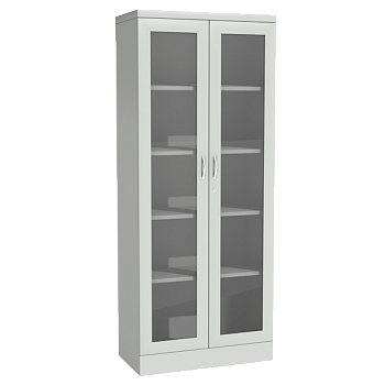 шкаф офисный архивный со стеклянными дверцами фото