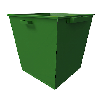 контейнер на 1100 литров с ручками и еврозахватом фото