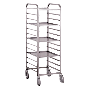 тележка-шпилька для противней из нержавейки колеса 75 мм фото