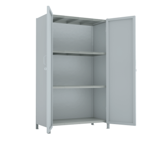 Стеллаж 2000x1200x600 стенки сплошные, двери сплошные, 4 яруса стеллаж 2000x1200x600 стенки сплошные, двери сплошные, 4 яруса фото