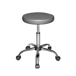 табурет медицинский на газ лифте и колесах т11 серый фото