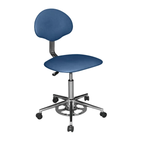 кресло с ножным подъемом кр12 (обивка) синие фото