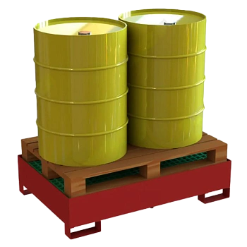 поддон для хранения 2 бочек 282x1250x840 фото