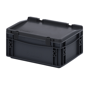 евроконтейнер esd с крышкой на шарнире 135x200x300 фото