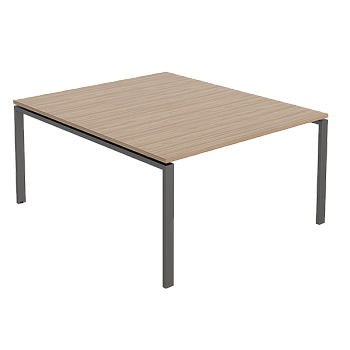 стол для переговоров 120х144 вяз натуральный/антрацит фото