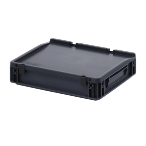 евроконтейнер esd с крышкой на шарнире 80x300x400 фото