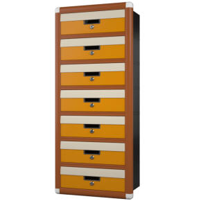 встраиваемый почтовый ящик на 7 квартир серия евро фото