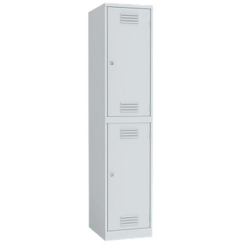 гардеробный шкаф двухсекционный для раздевалок фото