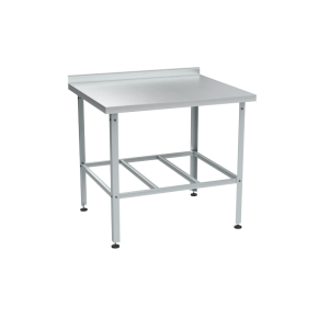 стол из нержавейки с бортом 870x950x800 фото