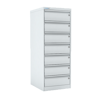 шкаф картотечный шк-7 а5 с мастер-системой и замками на каждом ящике фото