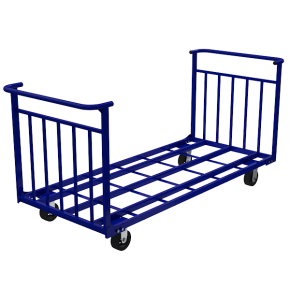 тележка платформенная усиленная каркасная ттд 10 черная резина фото