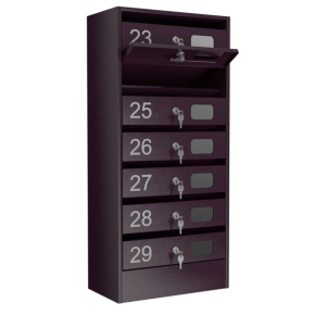 почтовый ящик 7-секционный серия эталон колор с окошком фото