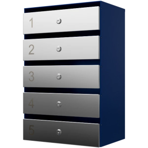почтовый ящик 5-секционный серия ультра инокс фото
