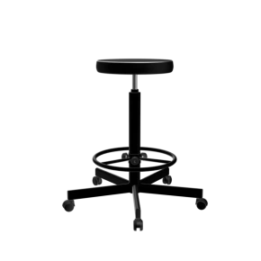 табурет на винтовой опоре черный т02-1/к каркас черный фото