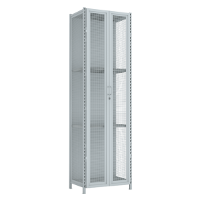 Стеллаж 3000x900x600 стенки сетчатые, двери сетчатые 4 яруса стеллаж 3000x900x600 стенки сетчатые, двери сетчатые 4 яруса фото