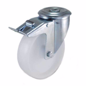 полиамидное колесо под болт с тормозом фото