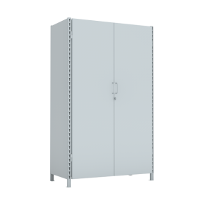 Стеллаж 2000x1200x600 стенки сплошные, двери сплошные, 4 яруса стеллаж 2000x1200x600 стенки сплошные, двери сплошные, 4 яруса фото