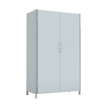 Стеллаж 2000x1200x600 стенки сплошные, двери сплошные, 4 яруса стеллаж 2000x1200x600 стенки сплошные, двери сплошные, 4 яруса фото