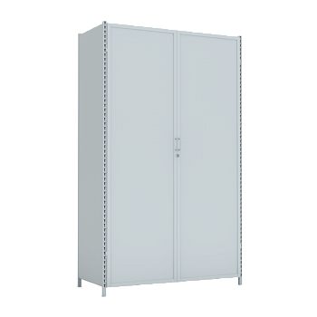 стеллаж 3000x1800x800 стенки сплошные, двери сплошные 5 ярусов фото